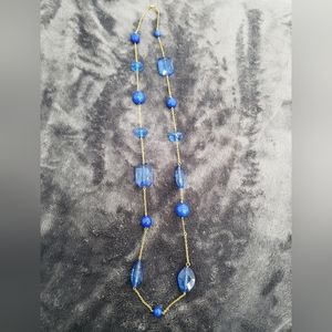 Blue Beads on Golden Chain